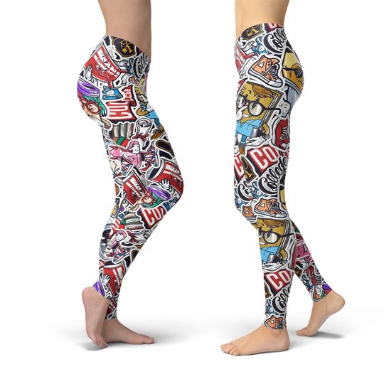 Comic Book Leggings, Gift for Women
