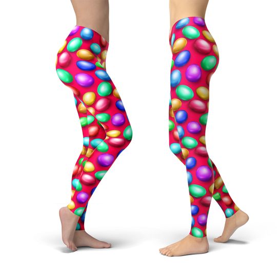 Easter Egg Yoga Leggings, Gift for Women