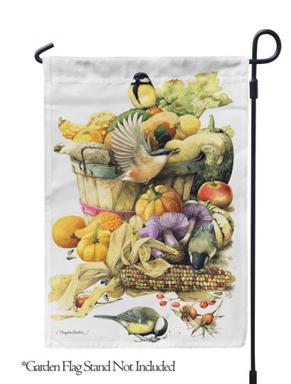 Marjolein Bastin, Bird Fall Harvest Garden Flag