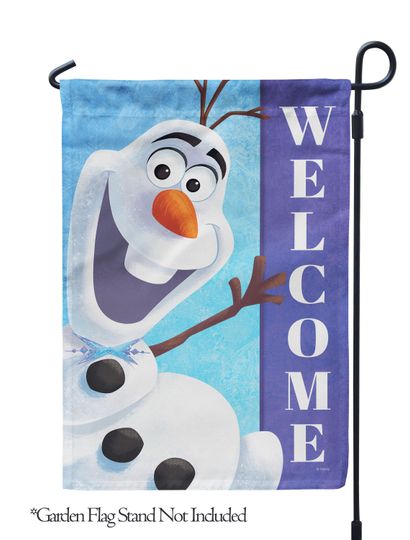Disney Olaf Welcome Garden Flag