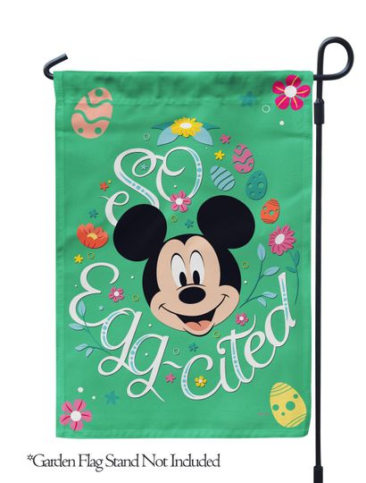 Disney, So Egg-Cited Easter Mickey Mouse Garden Flag