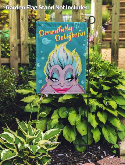 Disney Dreadfully Delightful Ursula Garden Flag