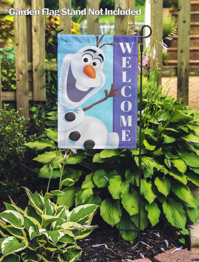 Disney Olaf Welcome Garden Flag