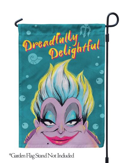 Disney Dreadfully Delightful Ursula Garden Flag