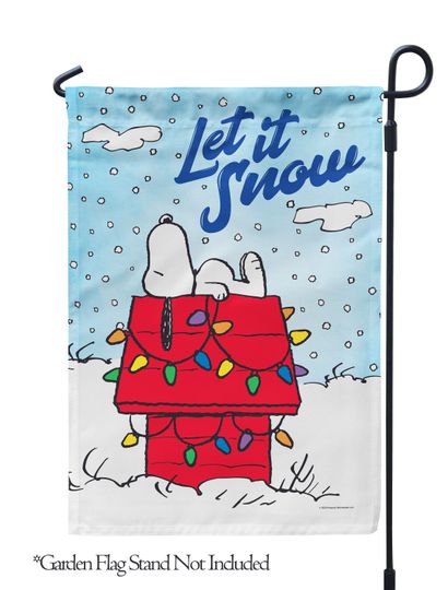 PEANUTS, Let it Snow Garden Flag