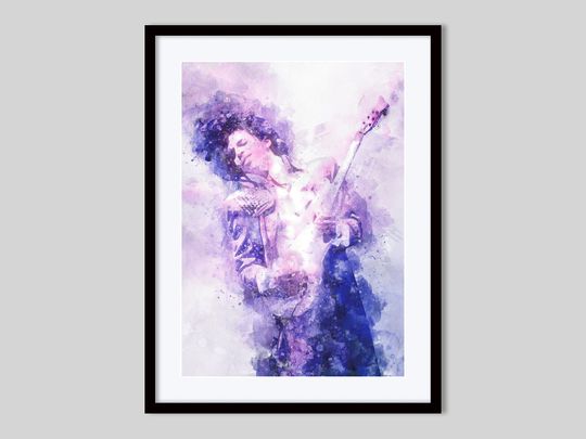 Prince Rogers Nelson Art - Rock Music Wall Design