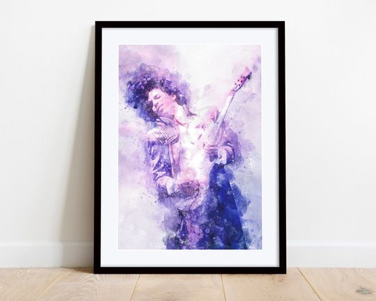 Prince Rogers Nelson Art - Rock Music Wall Design