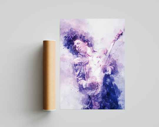 Prince Rogers Nelson Art - Rock Music Wall Design