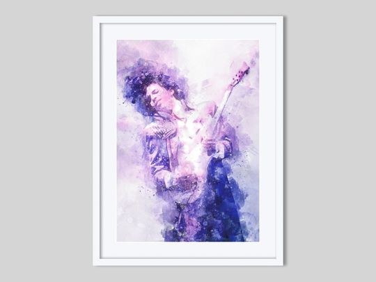 Prince Rogers Nelson Art - Rock Music Wall Design