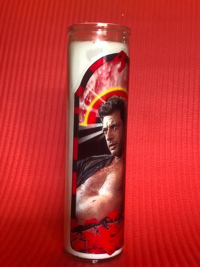 Jeff Goldblum Prayer Candle Dinosaur Lover Movie Fan