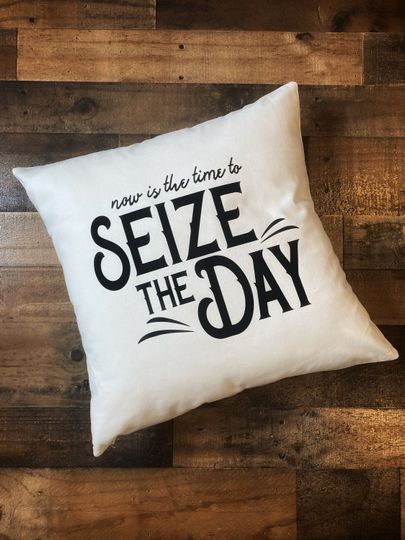 Seize The Day Throw Pillow Cover / Pillowcase / Pillow Sham / Newsies