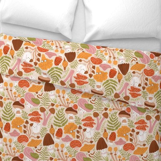 Mushroom Patterns Bedding Set -  Room Decoration