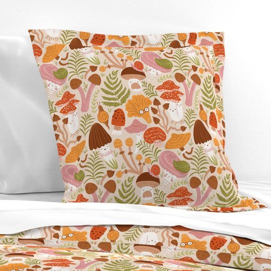 Mushroom Patterns Bedding Set -  Room Decoration