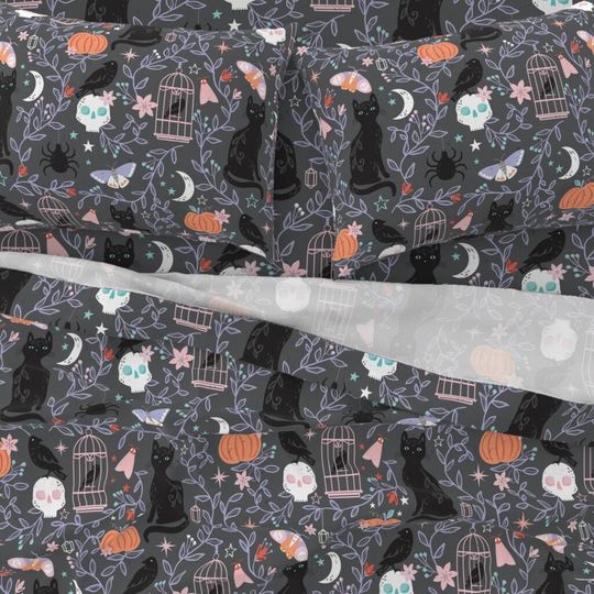 Halloween Bedding set, Vintage Halloween Decoration