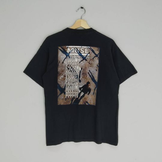 Vintage 00s Muse Alternative Rock Band Album Absolution Tour T-shirt