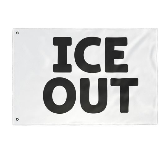 ICE OUT Flag