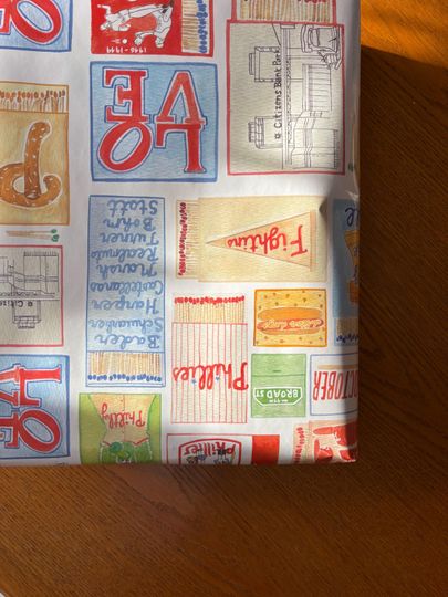 Phillies Matchbox Wrapping Paper