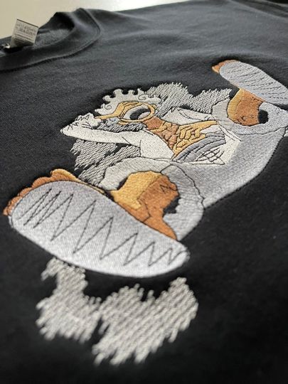 Luffy One Piece Anime Embroidered Sweatshirt