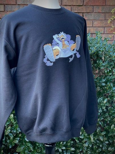 Luffy One Piece Anime Embroidered Sweatshirt