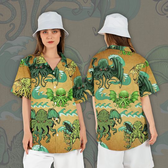 The Call of Cthulhu Hawaiian Shirt, Cthulhu Shirt