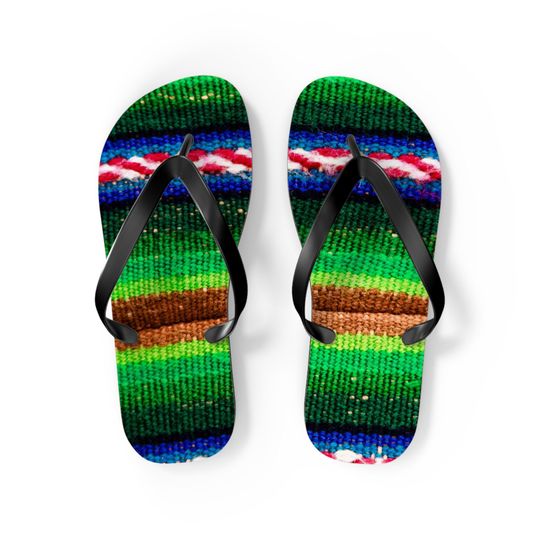 Sherpa Mexican Striped Groovy Flip Flops