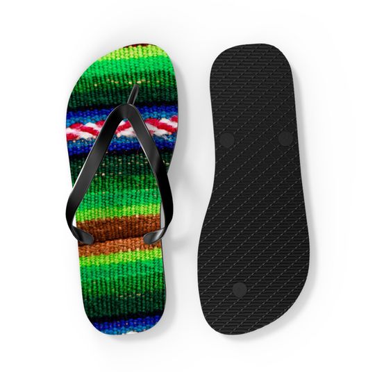 Sherpa Mexican Striped Groovy Flip Flops