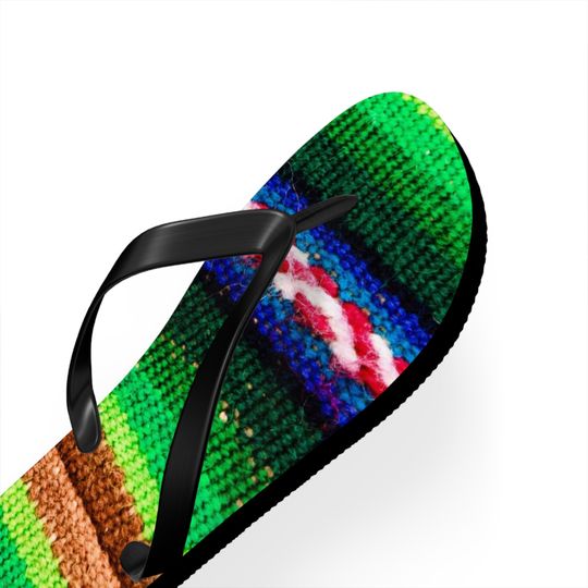 Sherpa Mexican Striped Groovy Flip Flops