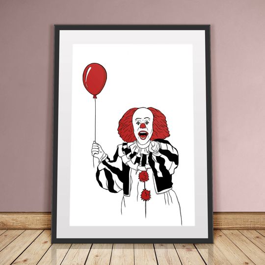 IT Poster, Pennywise Poster, Wall Decor