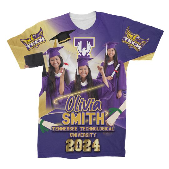 Personalized All Over Print Graduation T-Shirt