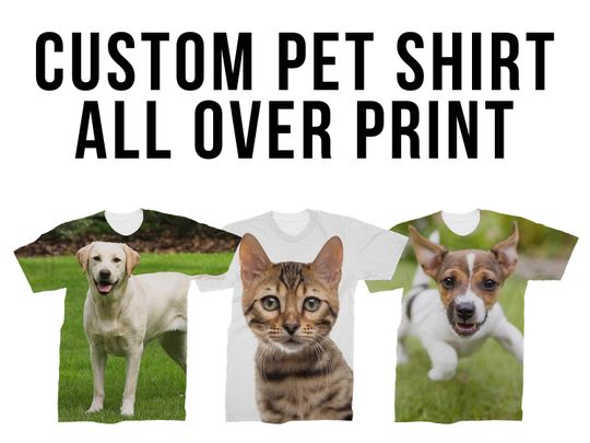 Custom Pet All Over Print T-Shirt