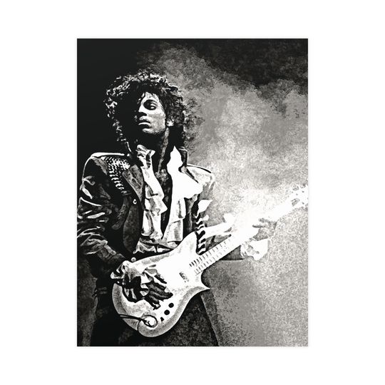Prince Rogers Nelson Art - Rock Music Wall Design