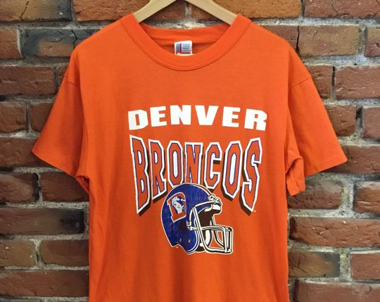 Vintage 80s Denver Broncos Football Garan T-Shirt