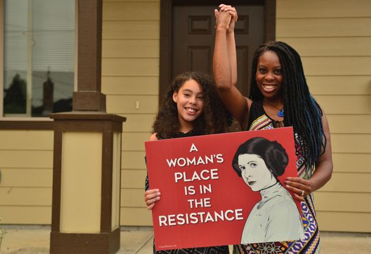 Princess Leia Resistance Yard Sign - Sign for Feminism and Social Justice