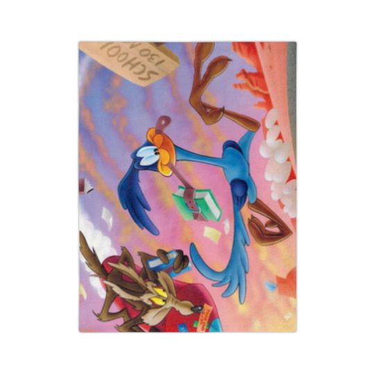 Road Runner and Coyote Fleece Blanket
