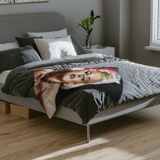 Marilyn Monroe Christmas Fleece Blanket