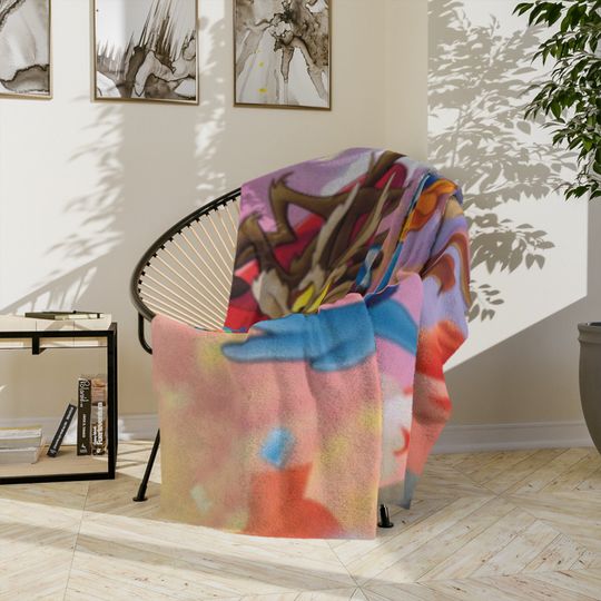 Road Runner and Coyote Fleece Blanket