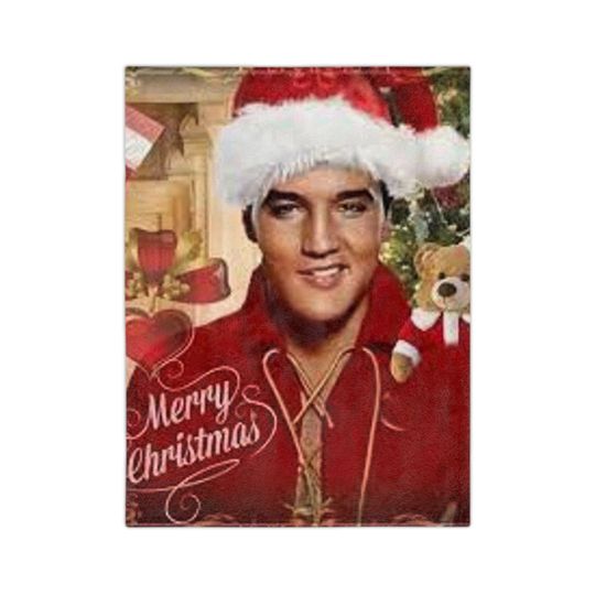 Elvis Presley Fleece Blanket Christmas