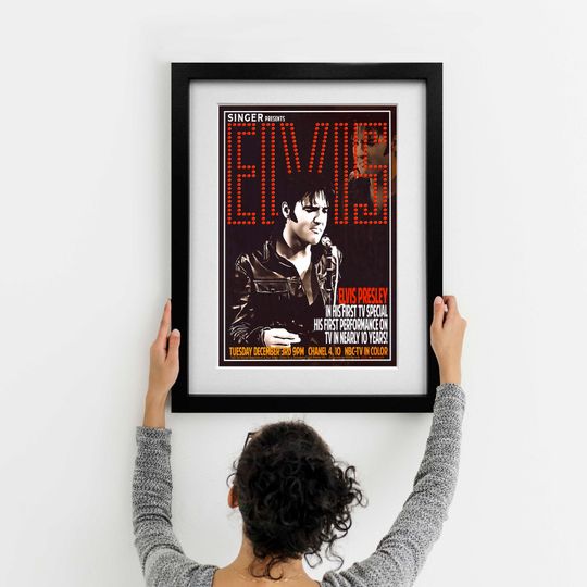 Elvis Presley 1968 TV Concert poster