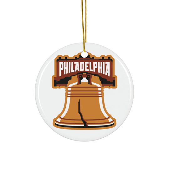 Philadelphia Ceramic Christmas Ornament
