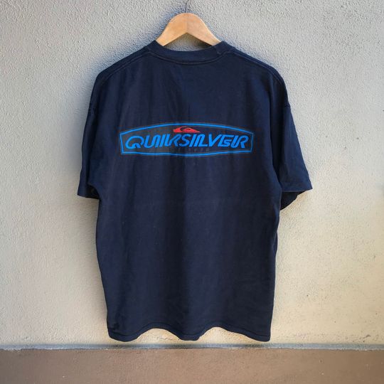 Vintage 90s QUIKSILVER usa old logo tee