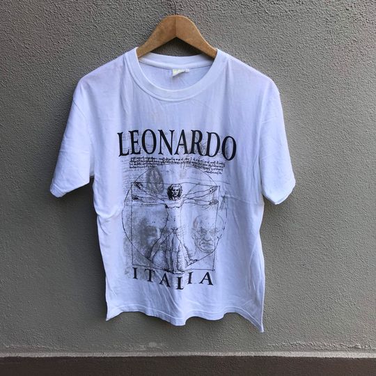 Vintage LEONARDO DA VINCI art tee