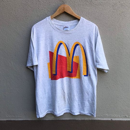 Vintage 90s McDONALDS promo tee apppe microsoft playstation