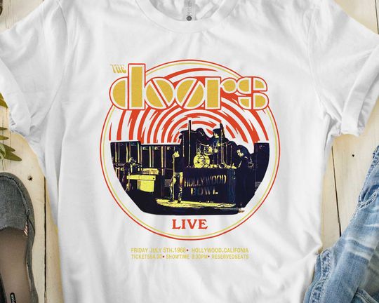 The Doors T-Shirt, Vintage Band T-Shirt, Rock Lover Tshirt, Rock Band T Shirt