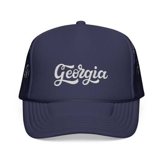 Georgia Embroidered Foam Trucker Hat
