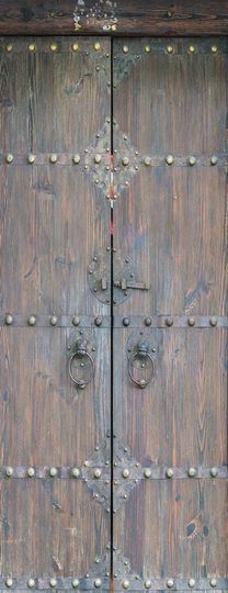 Wooden Self-adhesive Door Stickers