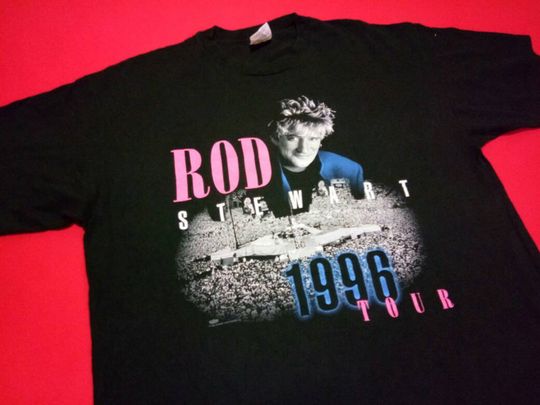 Vintage ROD STEWART British Pop Rock Singer Tour In The Round 90's Music Concert