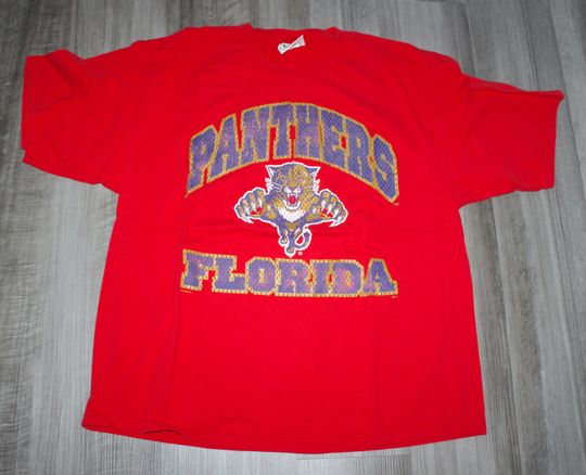 Vintage 90s Clothing NHL Florida Panthers Hockey Stanley Cup T Shirt