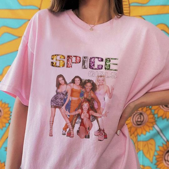 90s Vintage Spice Girls T-shirt, Retro Spice Girls Band Graphic Tee