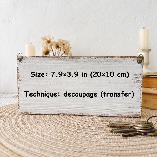 Wall Swallow Key Holder, Small Wooden Key Rack, Farmhouse Entryway Decor