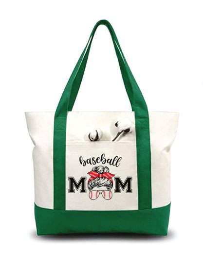 Baseball Mom Tote Bag